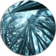 Fractal 3D Stripes Everywhere, Abstract Art Disc Metal Wall Art, 23"