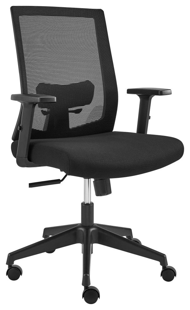 Dahl Office Chair, Black With Black Base