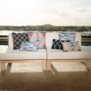 Indigo Rope Indoor/Outdoor Performance Pillow, 20"x20