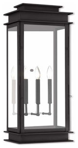Princeton 3-Light Wall Lantern, Black