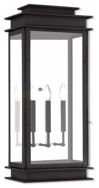 Princeton 3-Light Wall Lantern, Black
