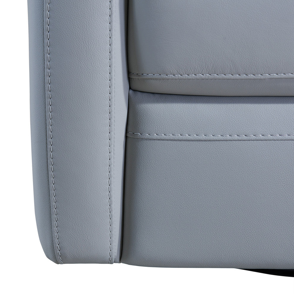 Caras Swivel Accent Chair, Dove Gray