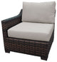kathy ireland River Brook 5 Piece Wicker Patio Furniture SetAlmond