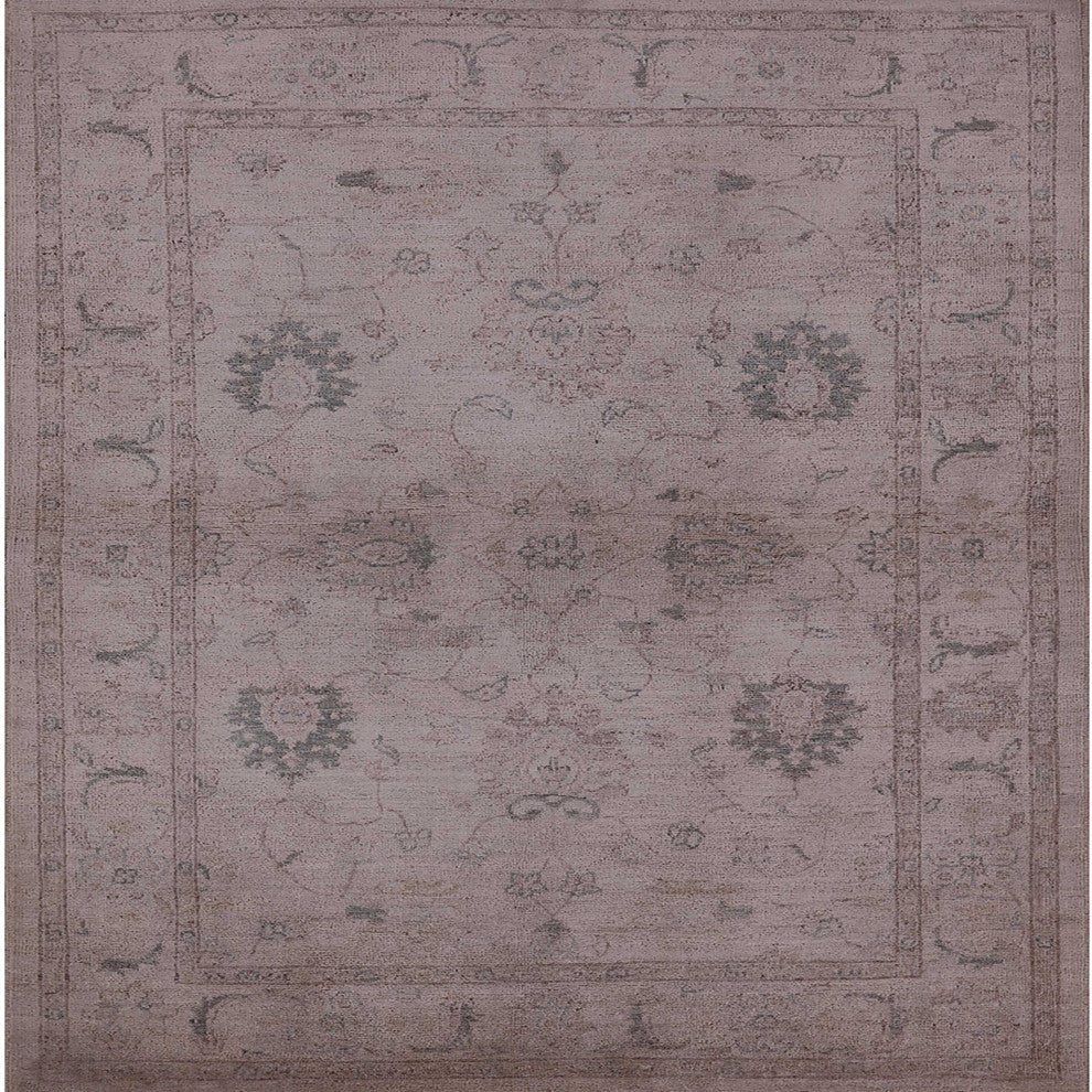 Ahgly Company Indoor Square Mid-Century Modern Area Rugs, 7' Square