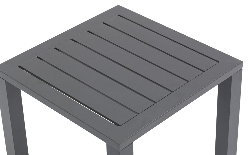 Maldives Outdoor Patio End Table, Grey