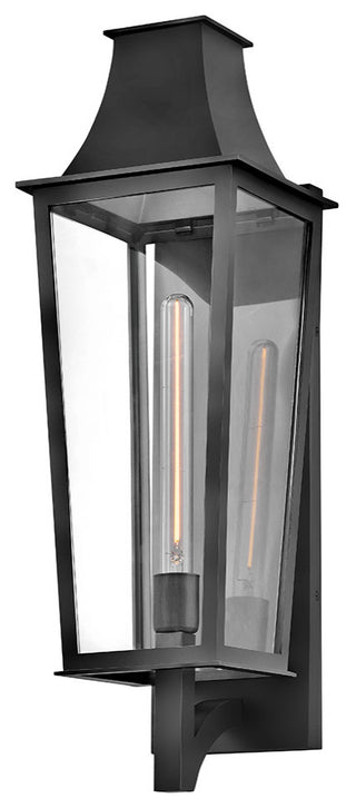 Hinkley Georgetown Large Wall Mount Lantern, Black