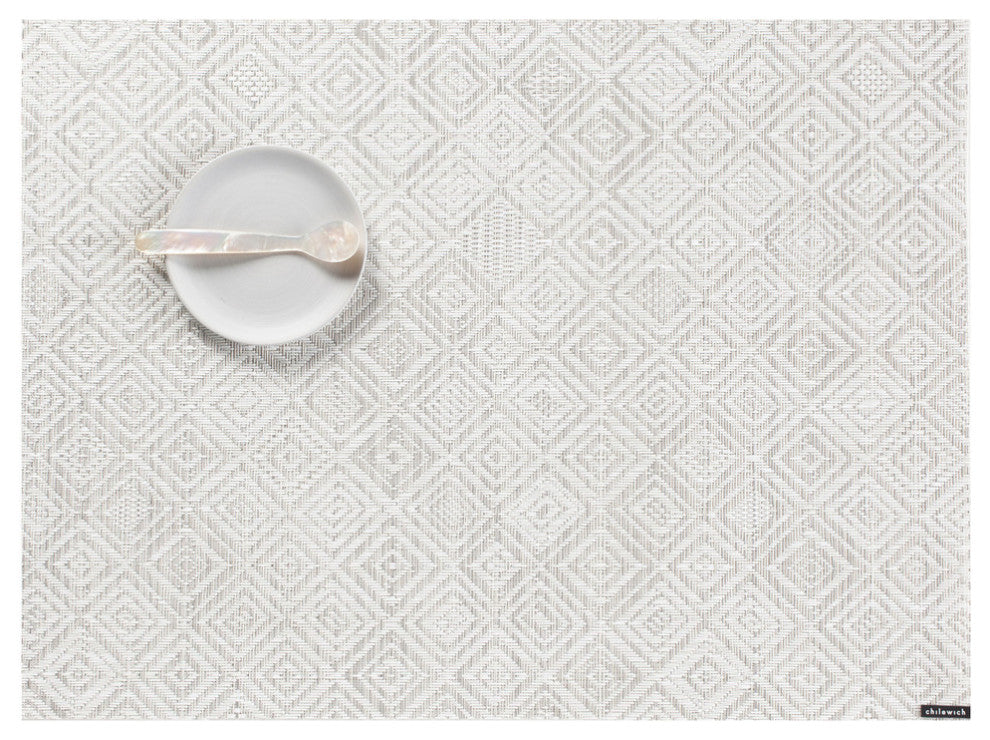 Mosaic Table Mat 14x19", Gray