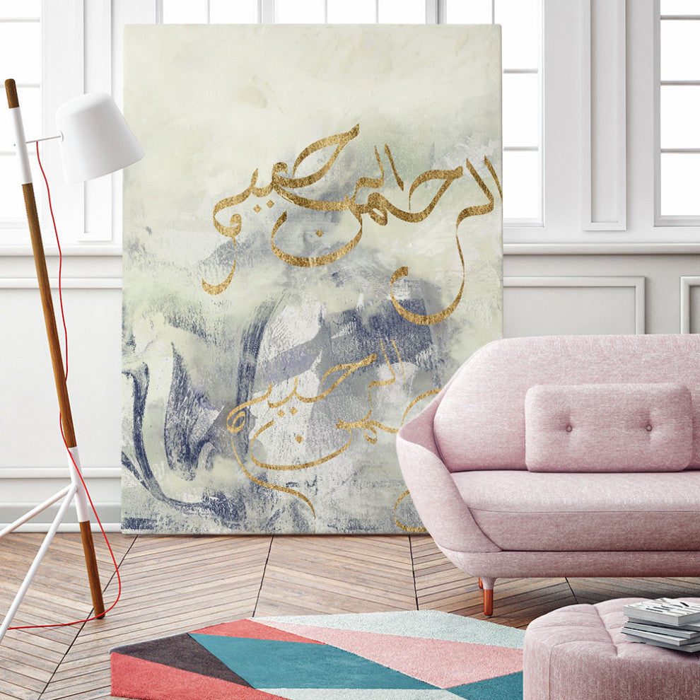 "Arabic Encaustic IV" Fine Art Giant Canvas Print, 54"x72"