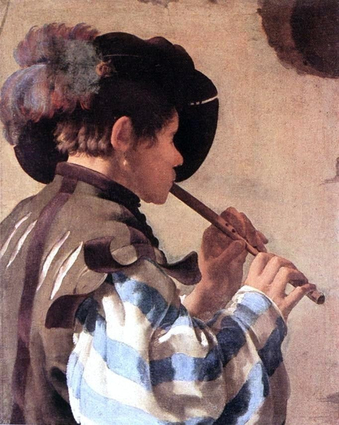 Hendrick Terbrugghen The Flute Player Wall Decal