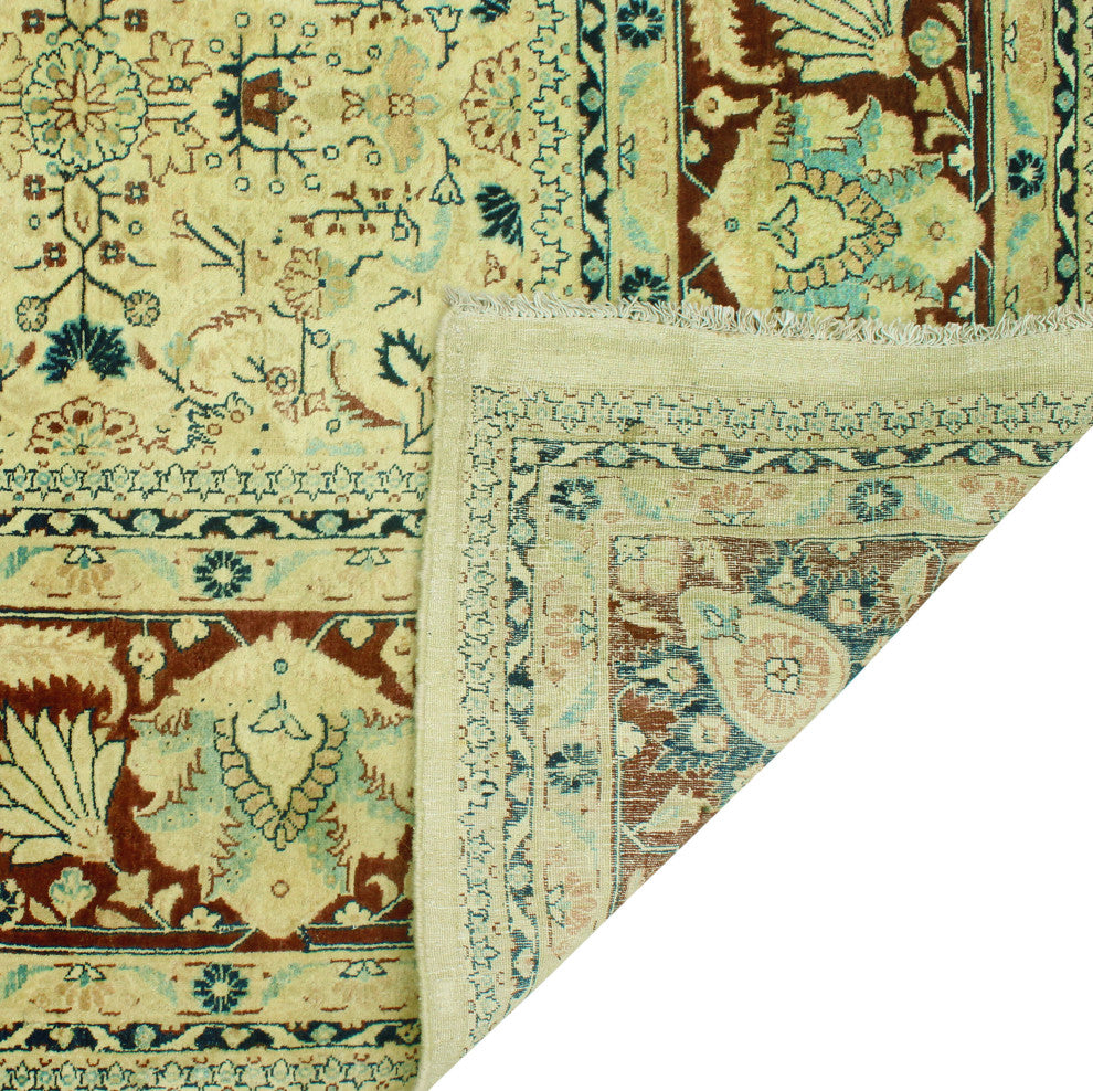 Pak-Persian Desiree Beige/Dark Brown Rug, 8'10x12'0