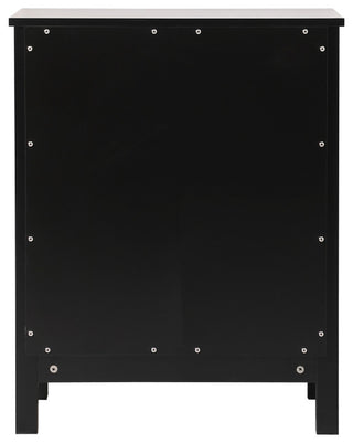 24" Wide Bathroom Storage Freestanding Cabinet, Black