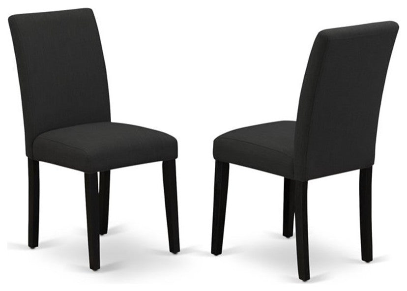 9-Piece Set, 8 Chairs and Dining Table, Black