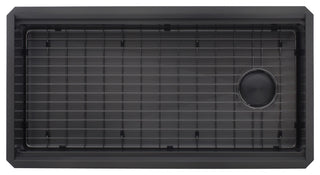 Workstation 32" Undermount Single Bowl Black Stainless Steel Kitchen Sink
