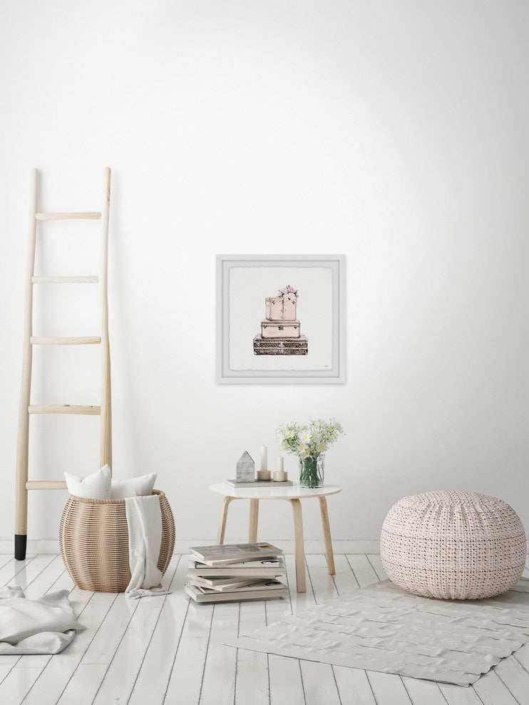 "Second Thought II" Framed Painting Print, 32"x32"