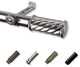 Grip Curtain Rod, Satin Nickel, 18-28"