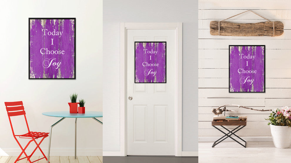 Today I Choose Joy Inspirational, Canvas, Picture Frame, 28"X37"