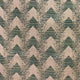 Plutus Forest Jade Sea Green Chevron Luxury Outdoor/Indoor Throw Pillow, 18"x18"
