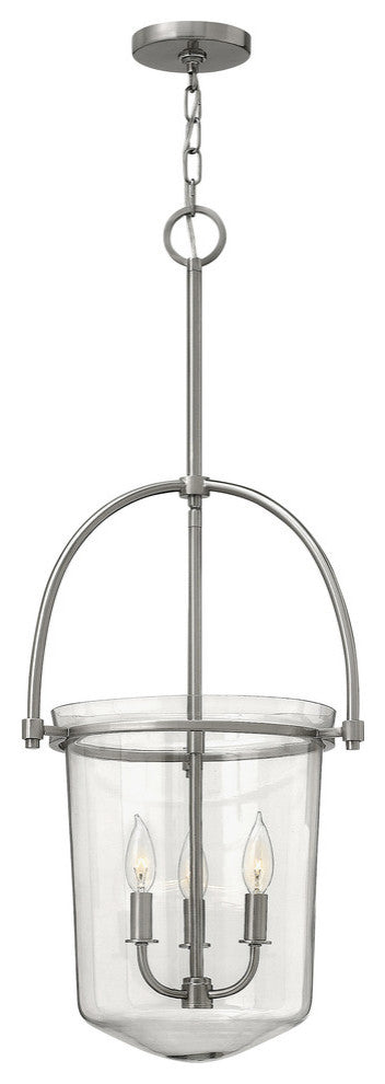 Hinkley Clancy Foyer Medium Pendant, Brushed Nickel