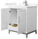 Marlena 30" Single Vanity, Cultured Top, Nickel Trim