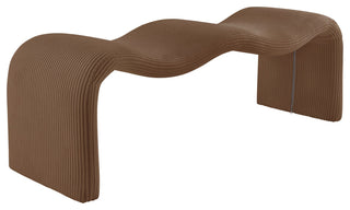 Willow Upholstered Bench, Saddle, Corduroy
