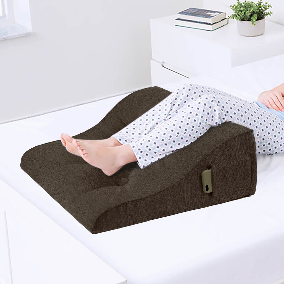 Reading Pillow Bed Foam Wedge Adult for Back Support, Brown, 24x9x21