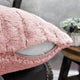 Super Mink Throw Pillow Covers, Set of 4, Rose Smoke, 20''x20''