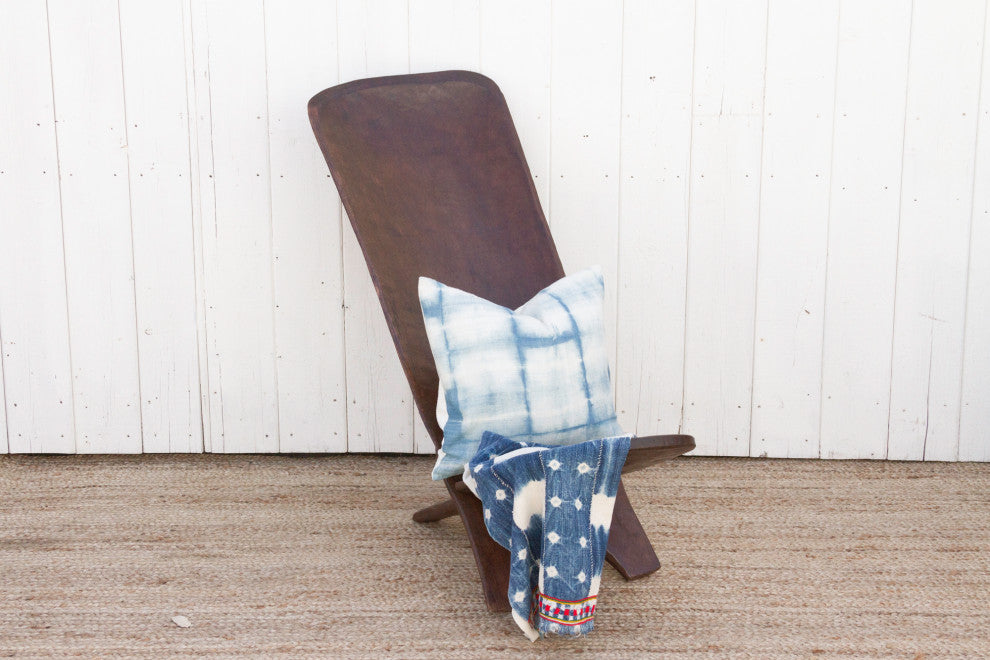 Large African Folding Club Chair