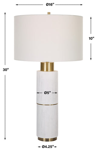 Uttermost Ruse Whitewashed Table Lamp