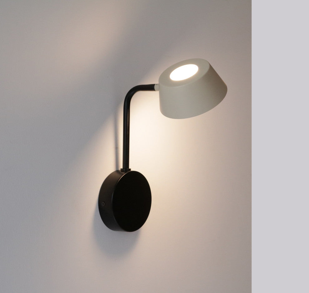 OLO Arm Wall Lamp, Black/Oatmeal