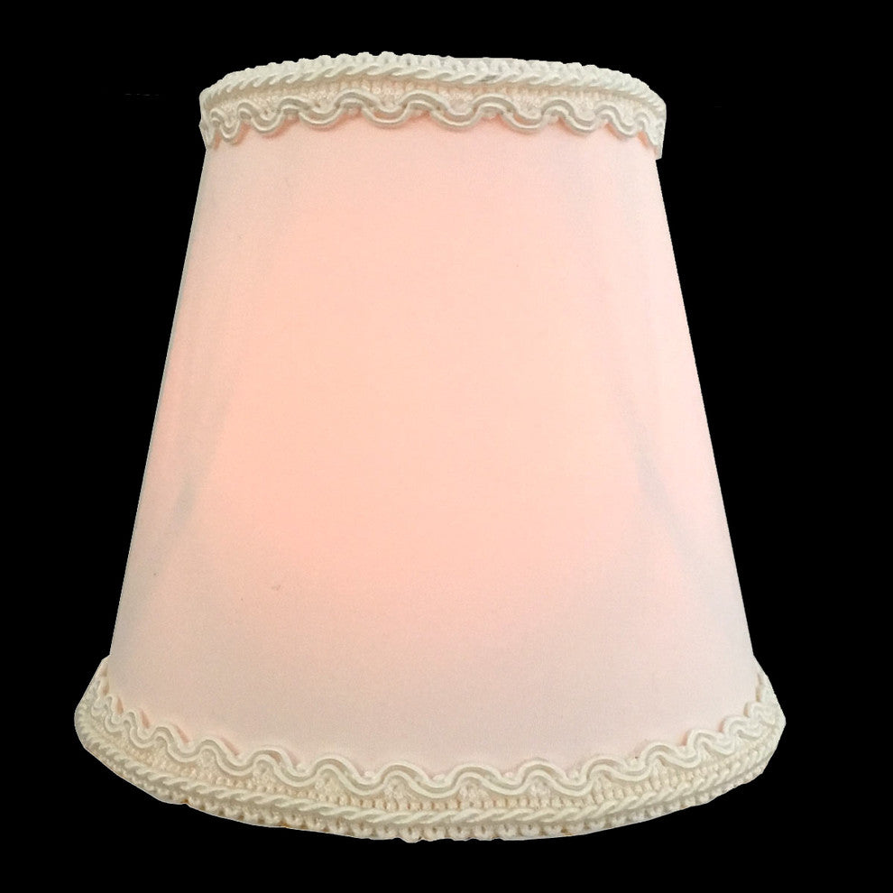 White Empire Chandelier Lamp Shade Decorative Trim, Single