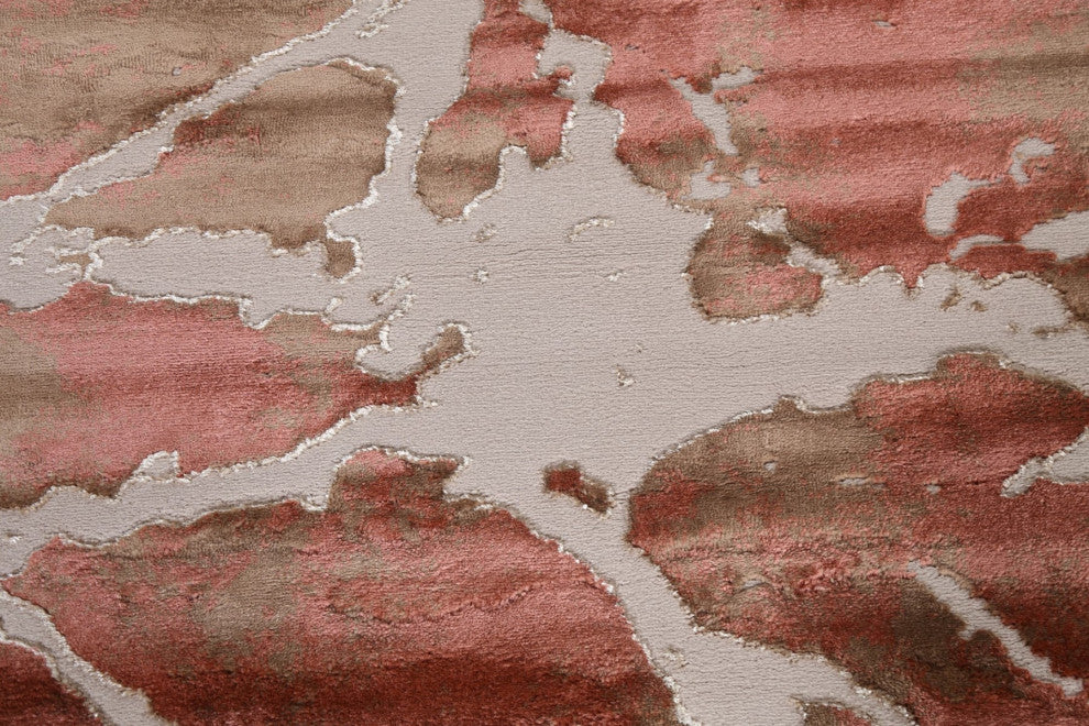 Abstract Transitional Turkish Oriental Rug Contemporary Carpets, 9'10" X 9'10"