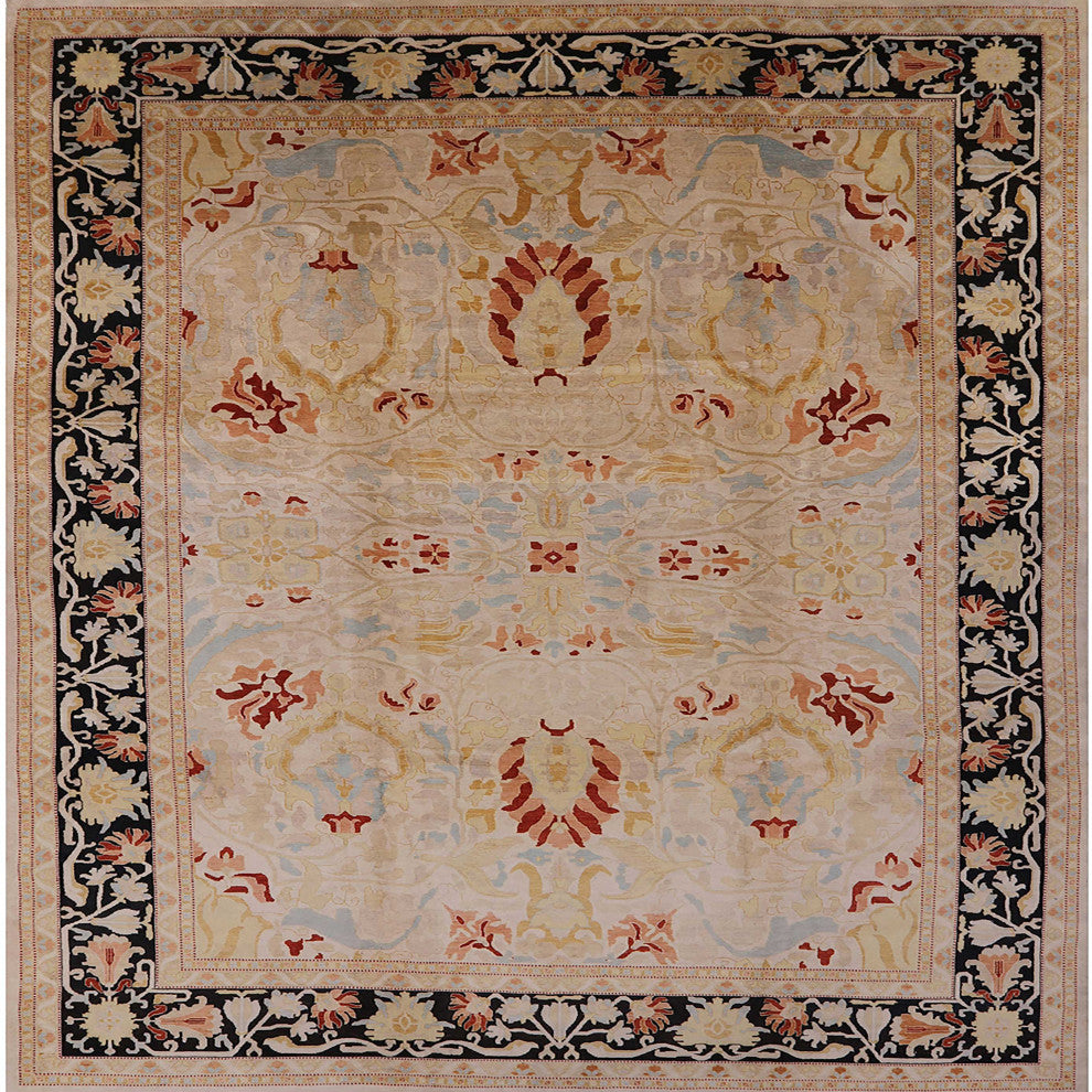 Ahgly Company Indoor Square Mid-Century Modern Area Rugs, 7' Square