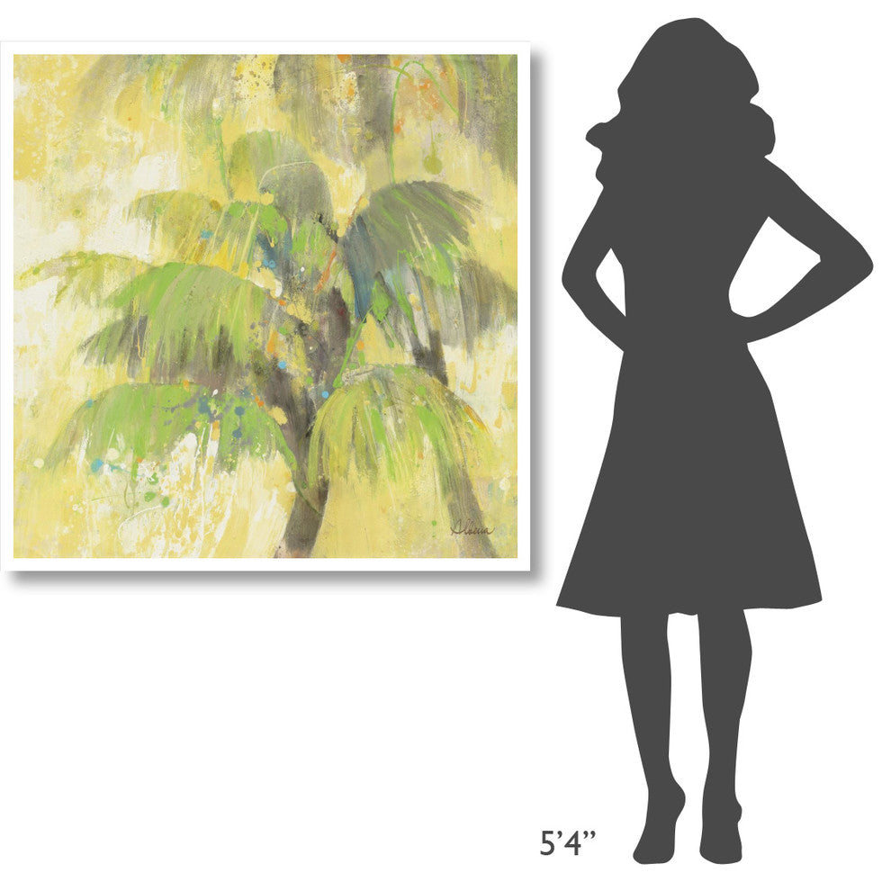"Breezy Palm II" Digital Paper Print by Albena Hristova, 42"x42"