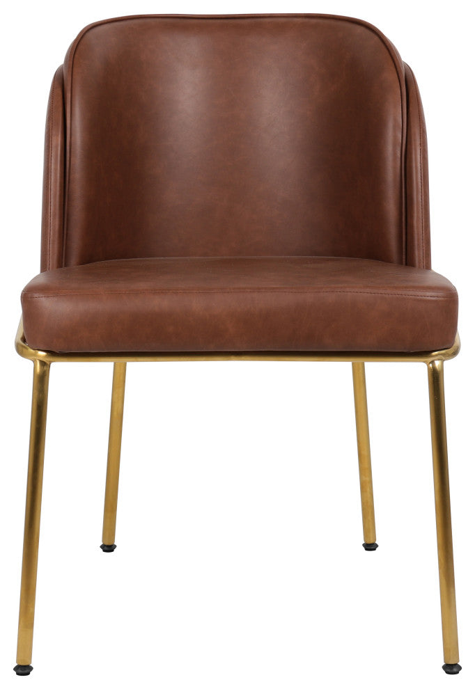 Jagger Upholstered Dining Chair, Brown, Set of 2