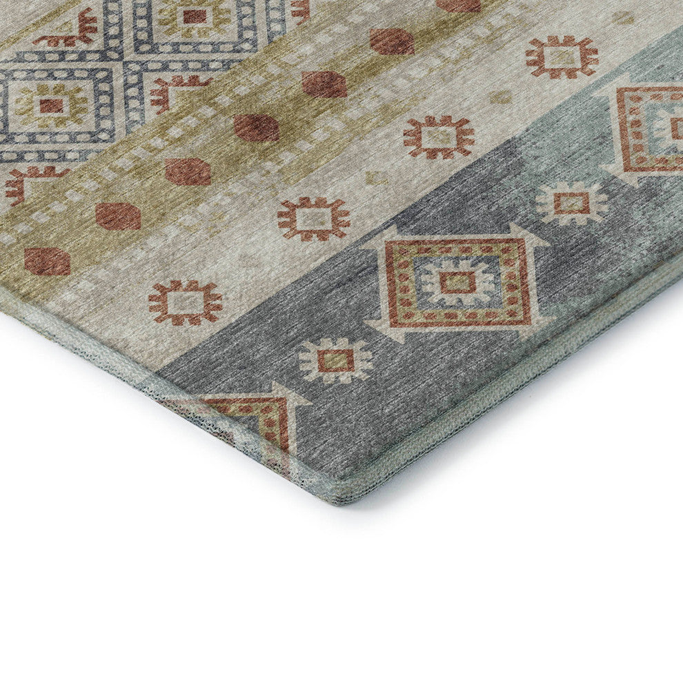 Addison Premium Washable Mayfield AMF118 Multi 3' x 5' Rug