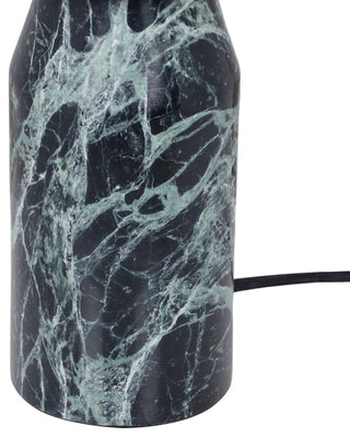 Globe Malachite Green Marble Lamp