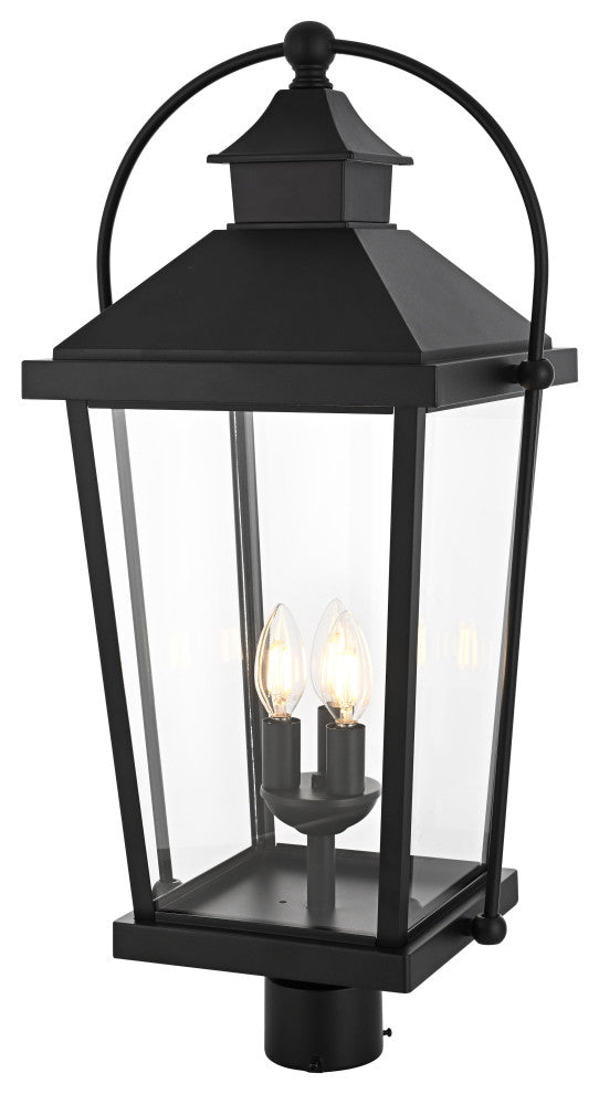 Home Living 27" Outdoor Post light, Black