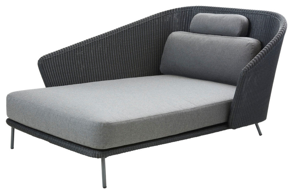 Cane-line Mega daybed right, Grey