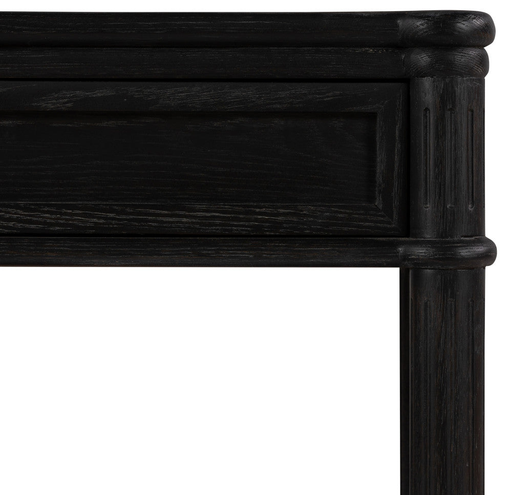 Toulouse Nightstand-Distressed Black