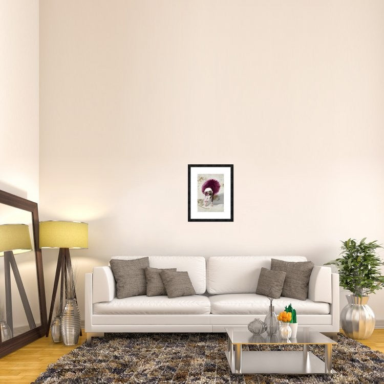 "Purple Ballerina" Framed Digital Print by Teo Rizzardi, 20"x26"