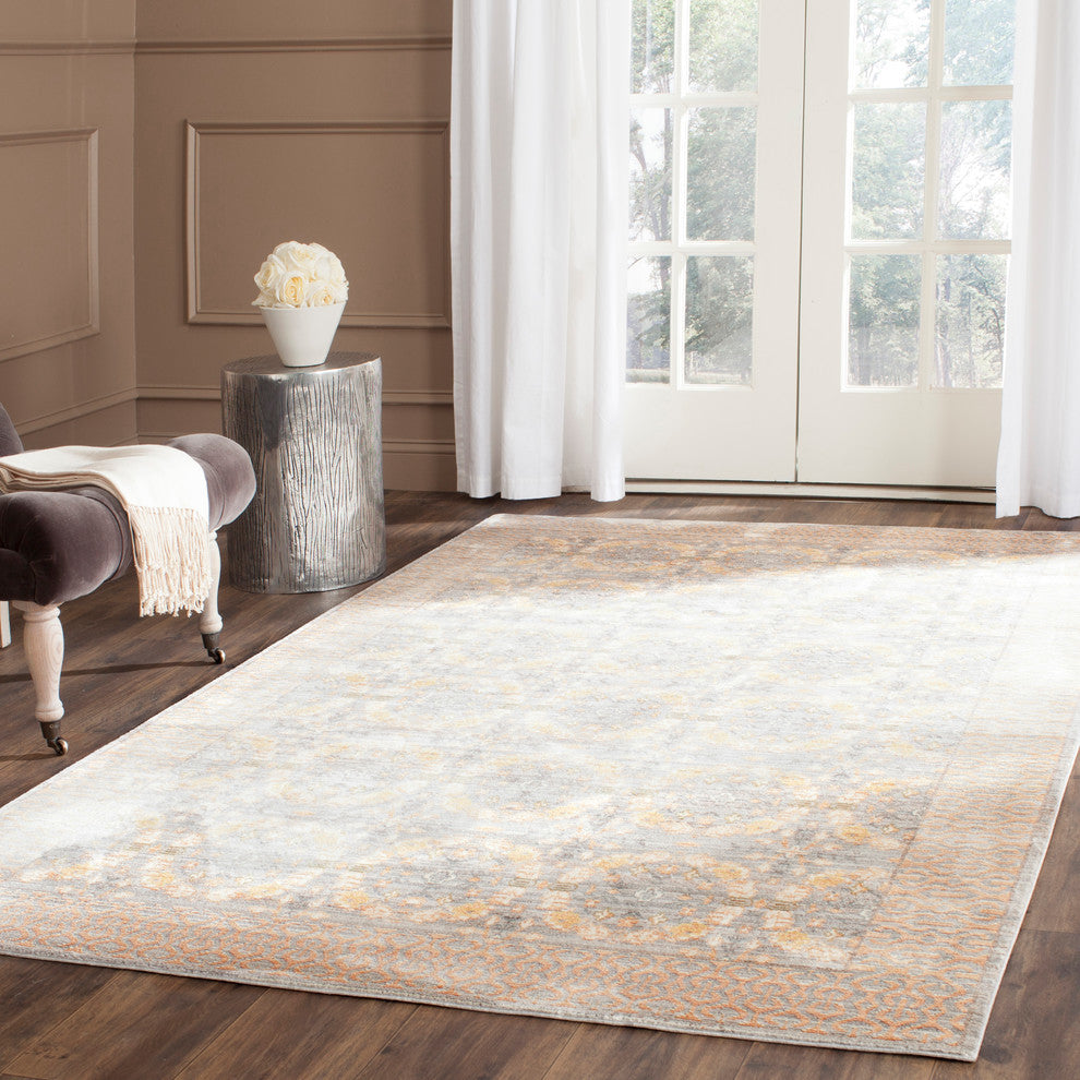 Safavieh Valencia Val210F Rug, Light Grey/Multi, 4'0"x6'0"
