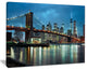 "Brooklyn Bridge and Skyscrapers" Canvas Print20"x12"