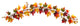6' Autumn Maple Leaf and Berry Fall Garland