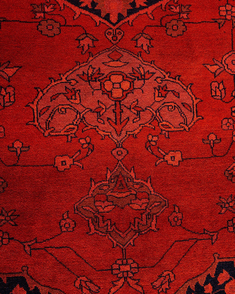 Vibrance, One-of-a-Kind Hand-Knotted Area Rug Red, 8'1"x10'5"