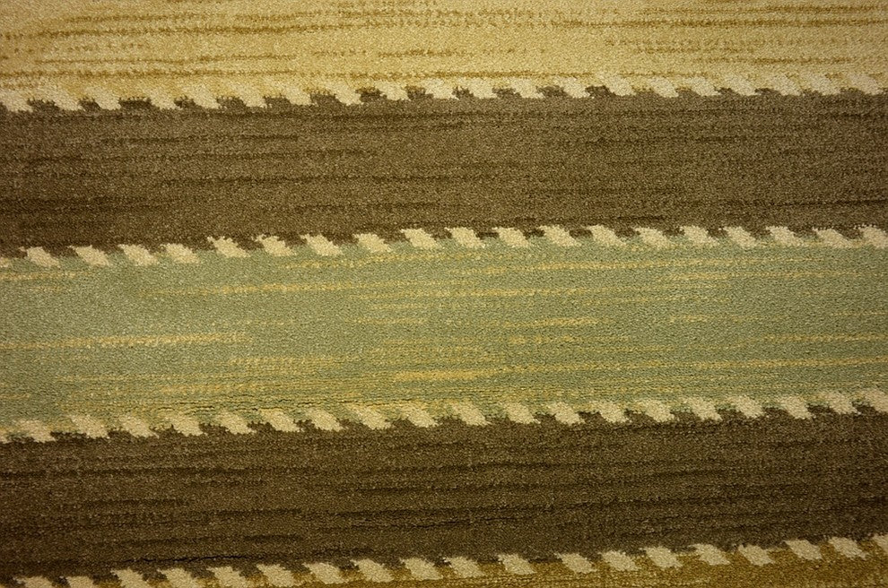 Unique Loom Brown Fars Monterey 6'x6' Round Rug