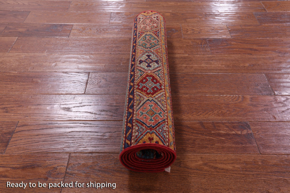 2' 4" X 6' 5" Runner Tribal Persian Gabbeh Handmade Rug Q11010