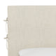 Bern Twin Slipcover Headboard With Ties, Linen Talc