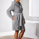 Lacoste Fairplay Unisex Hooded Bath Rober, Meteorite