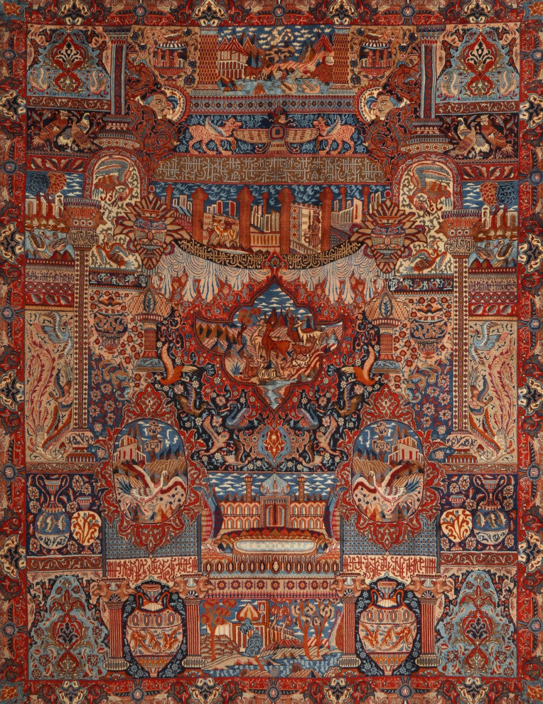 Ahgly Company Indoor Rectangle Traditional Area Rugs, 7' x 9'