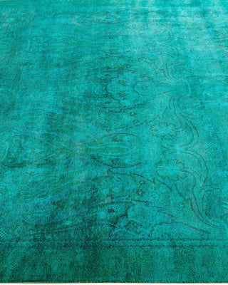 Fine Vibrance, One-of-a-Kind Hand-Knotted Area Rug Green, 5'3"x7'10"